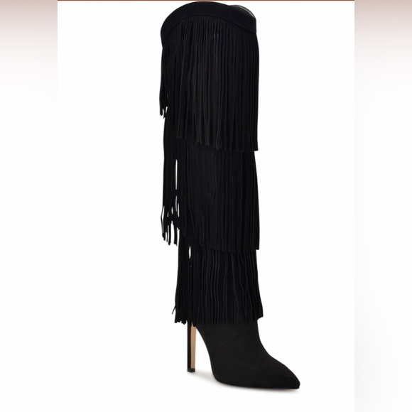 Nine West Stiletto Tassels Boots - Picture 1 of 4